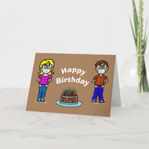 Carte COVID-19 Funny Birthday Card