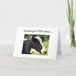 CARTE COW SAYS "SOMETHING TO MOO ABOUT" U R 40