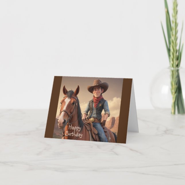 Carte Cowboy (Devant)