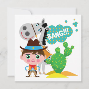 Carte Cowboy et cheval