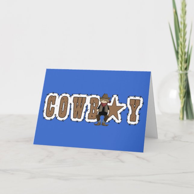 Carte Cowboy Graduation (Devant)