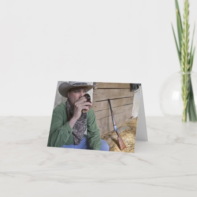 Carte Cowboy Notecard (Devant)