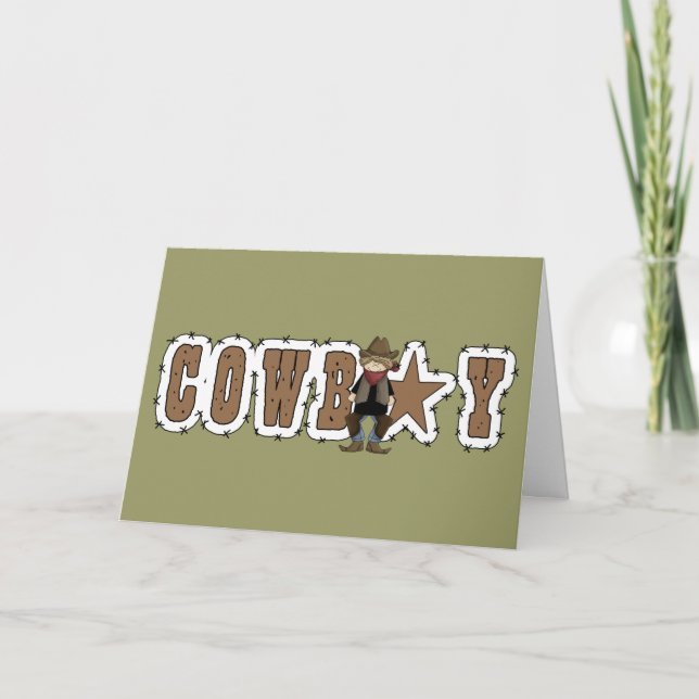 Carte Cowboy Obtenez du bien - Assistance pour les malad (Devant)