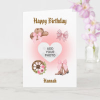 Cowgirl Birthday Card