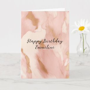 Carte Cowgirl Crème rose Brown Or Cowhide