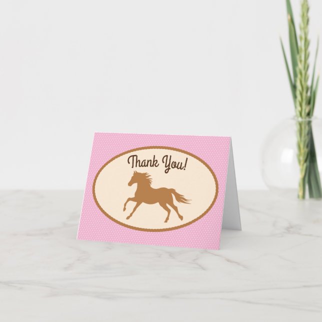 Carte Cowgirl Horse Enfant Fille Anniversaire Thème de f (Devant)
