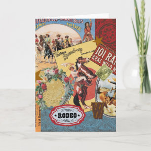 Carte cowgirl vintage