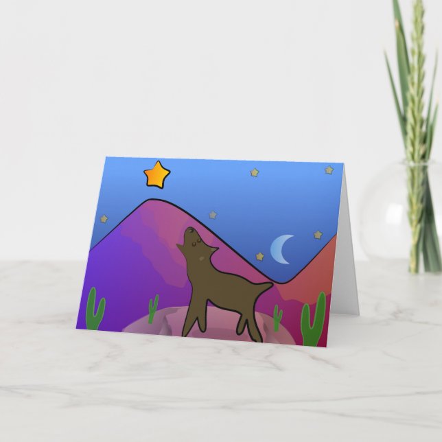 Carte Coyote et étoile (Devant)