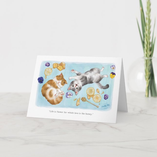 Carte  Cozy Cat Valentine (Devant)