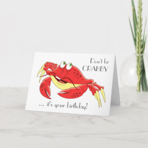 Carte Crabe drôle