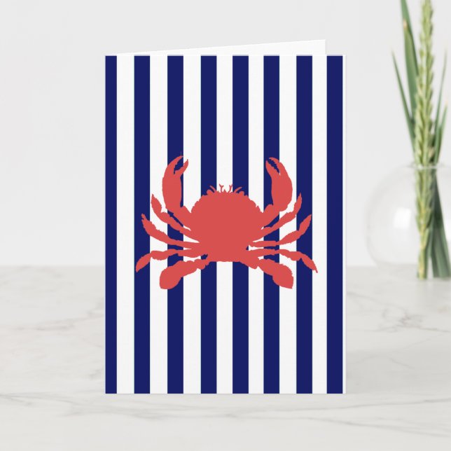 Carte Crabe préppin (Devant)