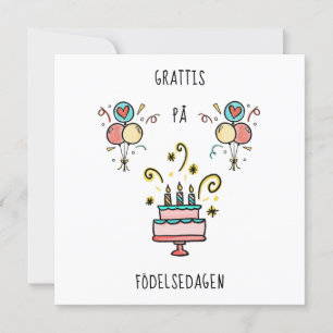 Carte Crabes på foetssedagen Joyeux anniversaire