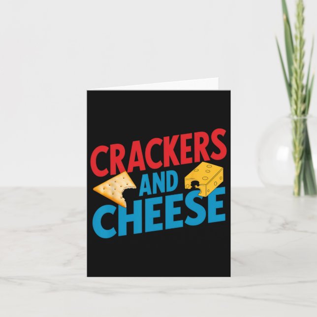 Carte Crackers Et Fromage Correspondant Vintage Hallowee (Devant)