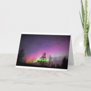 Carte Crackt Texture Art Northern Lights Sky Alaska