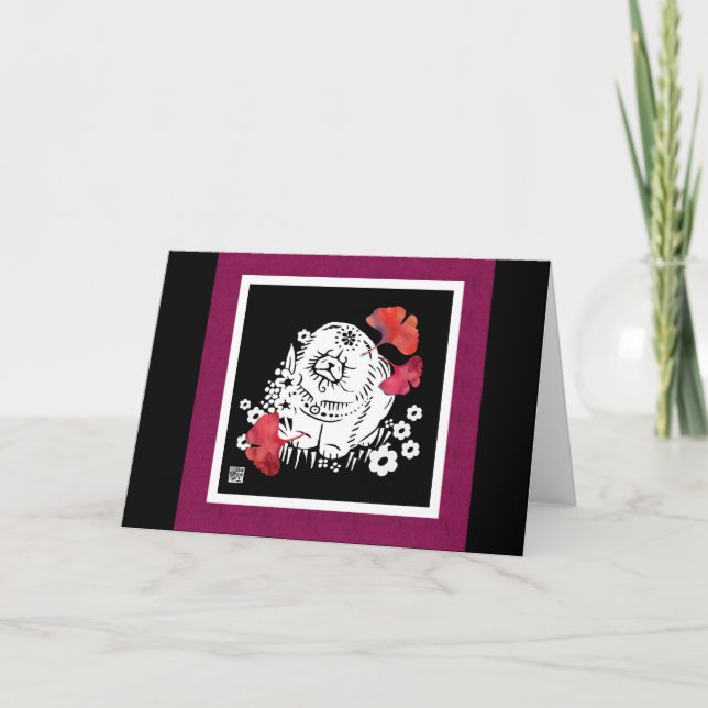 Carte CRANBERRY RELISH Chow papercut (Devant)