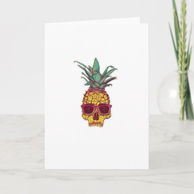 Carte crâne à ananas (Devant)
