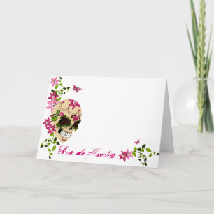 Carte Crâne à sucre [Día de Muertos]