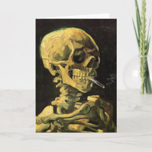 Carte Crâne avec cigarette brûlante par Vincent van Gogh