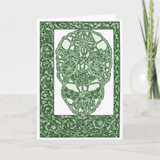 Carte Crâne Green Day de Nouveau d'art des morts