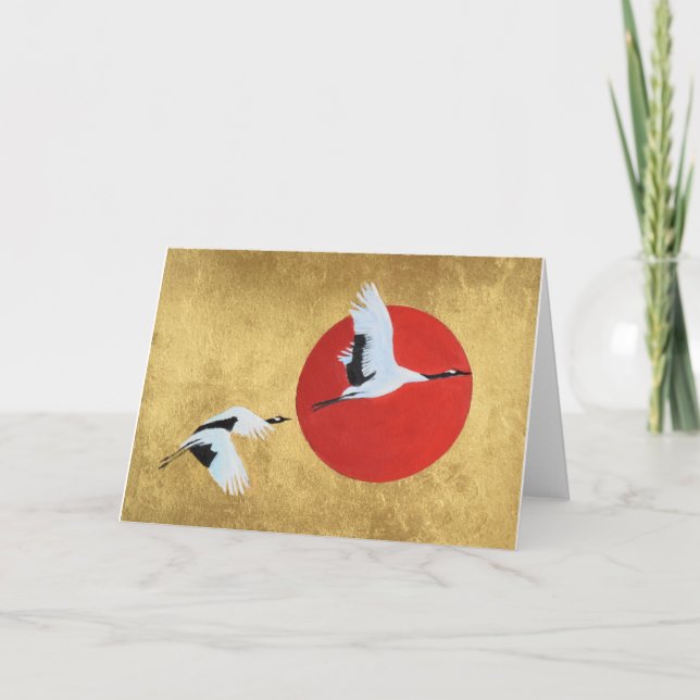 Carte Crane japonaise (Devant)
