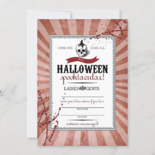 Carte Crâne rouge Steampunk