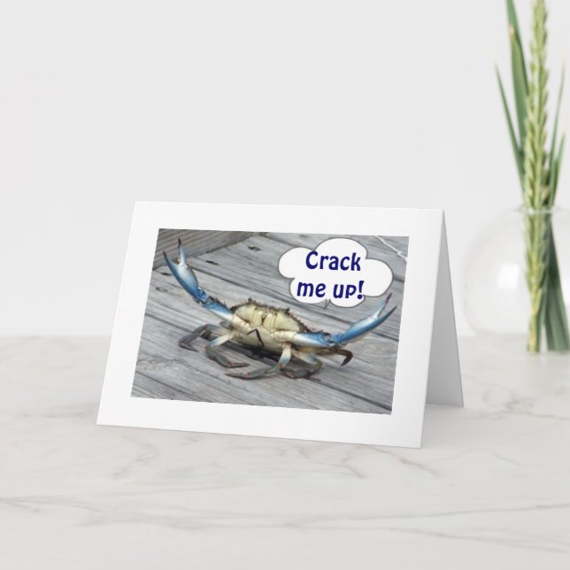 CARTE "CRAQUEZ-MOI" DIT LE CRABE À VOTRE ANNIVERSAIRE (Devant)