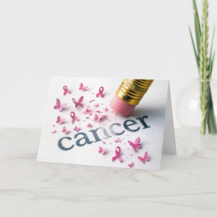 Carte Crayon Effacer Le Cancer Texte Sur Le Livre Blanc