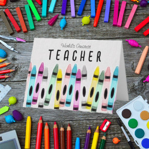 Carte Crayon le plus grand professeur du monde