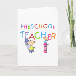 Carte Crayons T-shirts et cadeaux pour enseignants de ma