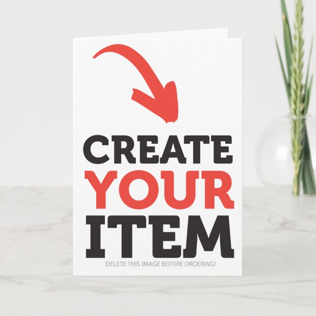 Carte CREATE-YOUR-OWN Custom upload design Christmas (Devant)