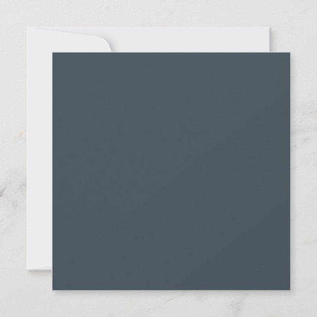 Carte Create Your Own dark gray azure Flat Greeting Card (Devant)