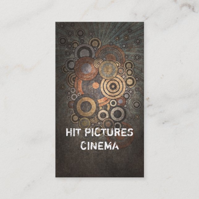 Carte créative de verticale d'affaires de peines (Devant)