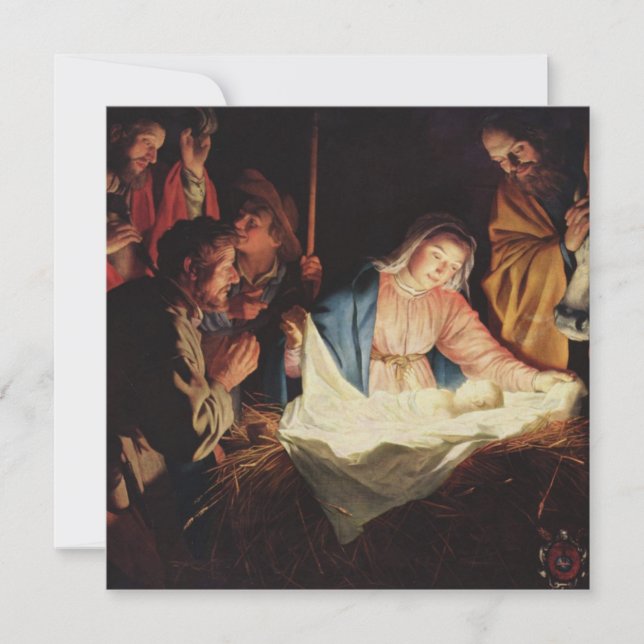 Carte Crèche de Noël (Devant)