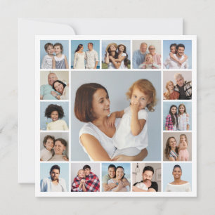 Carte Créez votre propre 17 photo Collage de voeux
