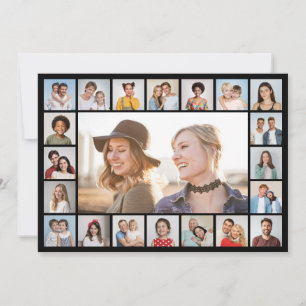 Carte Créez votre propre 21 photo Collage couleur modifi