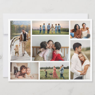 Carte Créez votre propre 7 photo Collage de voeux