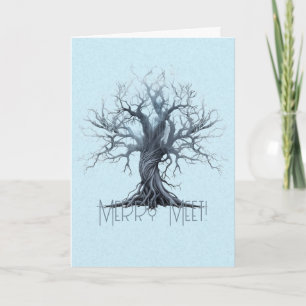 Carte Créez votre propre arbre bleu mystique