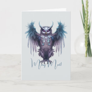 Carte Créez votre propre chouette violette