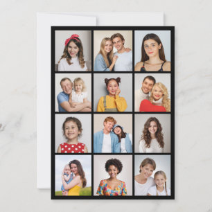 Carte Créez votre propre collection de photos 12 voeux