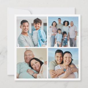 Carte Créez votre propre collection de photos 4 voeux