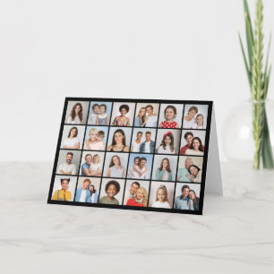 Carte Créez votre propre collection de photos de 24 voeu