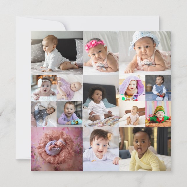 Carte Créez votre propre collection photo de 15 personne (Devant)