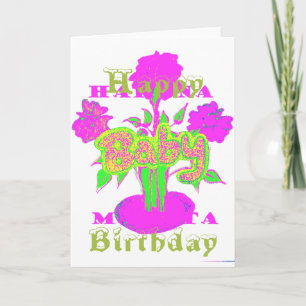 Carte Créez votre propre coloré Joyeux Anniversaire joli