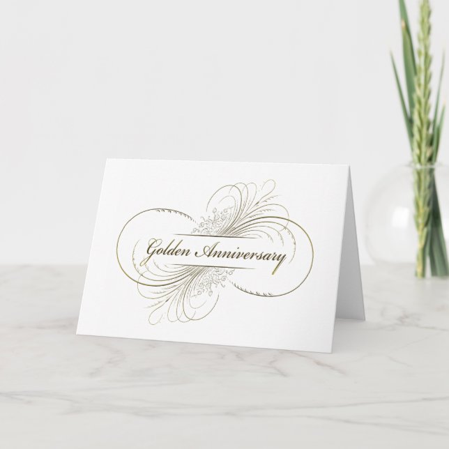 Carte Créez Votre Propre Design pour Jubilé d'Or (Devant)
