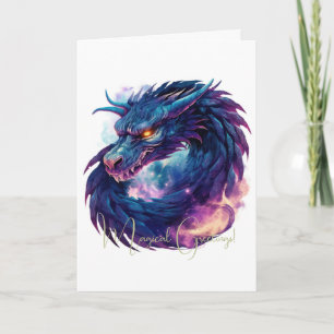 Carte Créez Votre Propre Dragon Mystique Violet