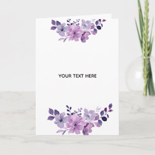 Carte Créez Votre Propre Floral