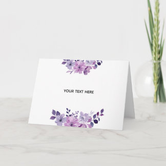 Carte Créez Votre Propre Floral