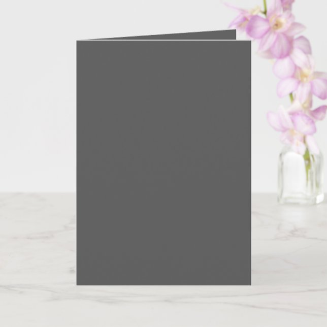 Carte Créez votre propre gris foncé de mariage (Orchidée)