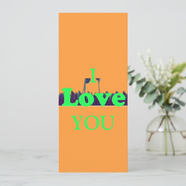 Carte Créez votre propre Je vous aime (Debout devant)