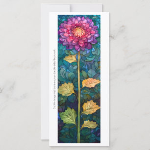 Carte Créez votre propre marque-page avec une zinnia ros